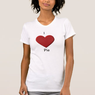 T-shirt J'aime la pièce en t de tarte