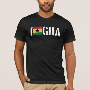 T-shirt J'aime la pièce en t du GHANA
