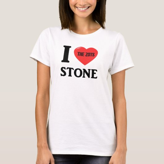 T-shirt J'aime la pierre (Devant)