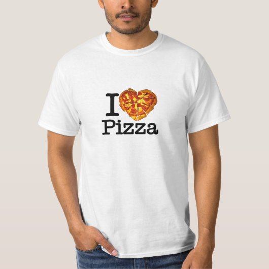 T-shirt J'aime la pizza (Devant)