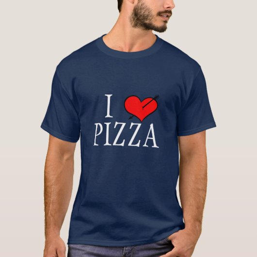 T-shirt J'aime la pizza (Devant)