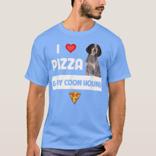 T-shirt J'Aime La Pizza Et Mon Propriétaire De Chien Coonh