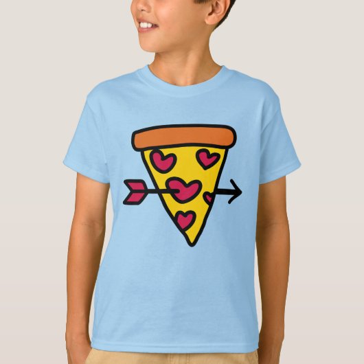 T-shirt J'Aime La Pizza Pour Toujours (Devant)