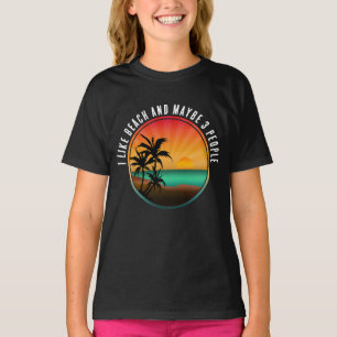 T-SHIRT J'AIME LA PLAGE ET PEUT-ÊTRE 3 PERSONNES