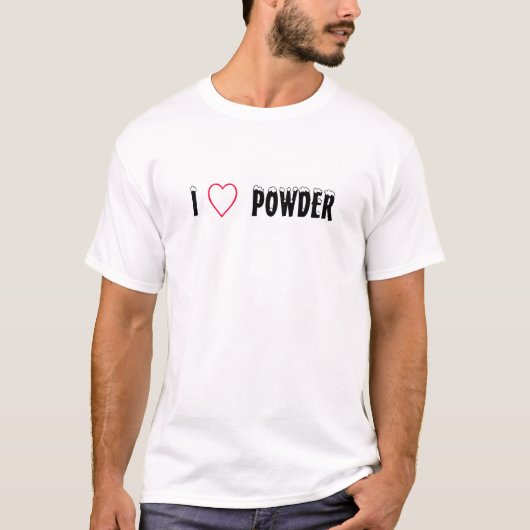 T-shirt J'aime la poudre (Devant)