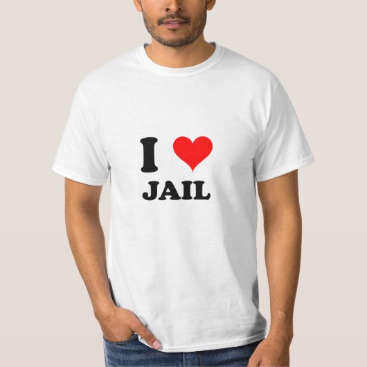 T-shirt J'aime la prison (Devant)