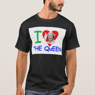 T-shirt J'aime la Reine - Reine Elizabeth II