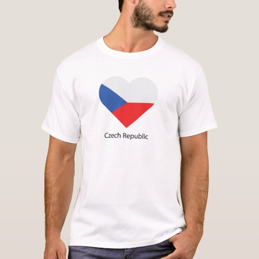 T-shirt J'aime la République tchèque (Devant)