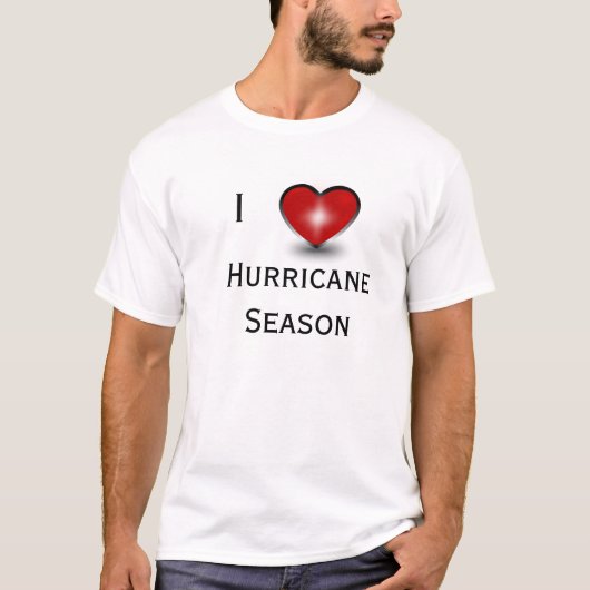 T-shirt J'aime la saison d'ouragan (Devant)