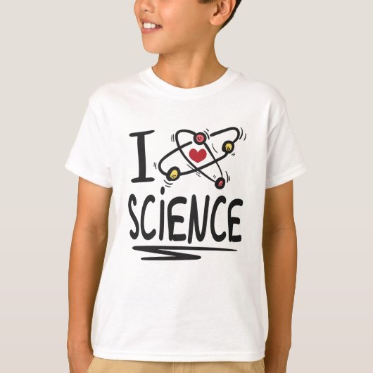 T-shirt J'aime la science (Devant)