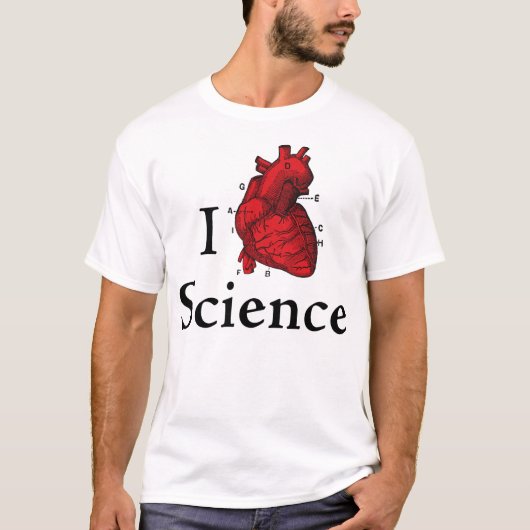T-shirt J'aime la science (Devant)