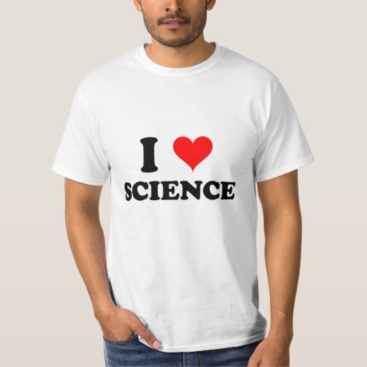T-shirt J'aime la Science (Devant)