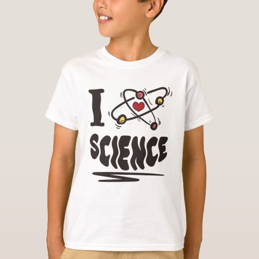 T-shirt J'aime la science (Devant)