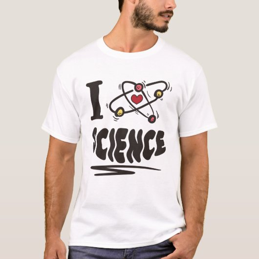 T-shirt J'aime la science (Devant)