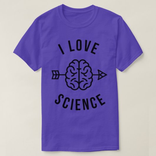 T-shirt J'aime la science Ellas (Design devant)