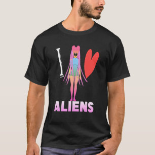 T-shirt J'aime la science-fiction Alien