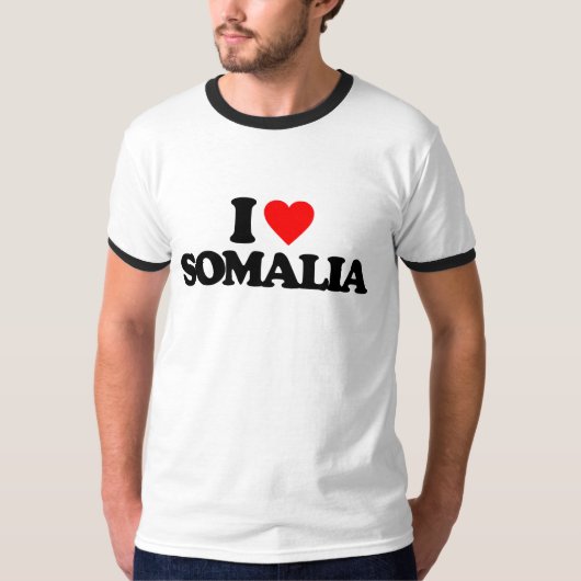 T-SHIRT J'AIME LA SOMALIE (Devant)