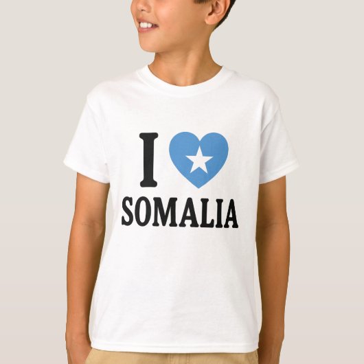 T-shirt J'aime la Somalie (Devant)