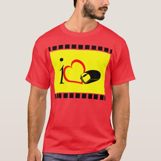 T-shirt J'aime la souris (Devant)