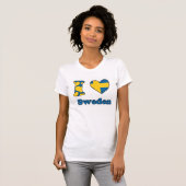 T-shirt J'aime la Suède (Devant entier)