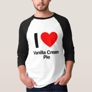 T-shirt j'aime la tarte à la crème vanille