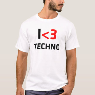 T-shirt J'aime la techno
