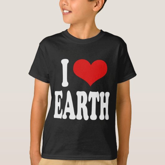 T-shirt J'aime la terre (Devant)