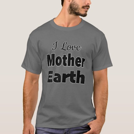 T-shirt J'aime la Terre mère (Devant)