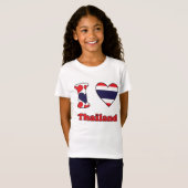 T-Shirt J'aime la Thaïlande (Devant entier)