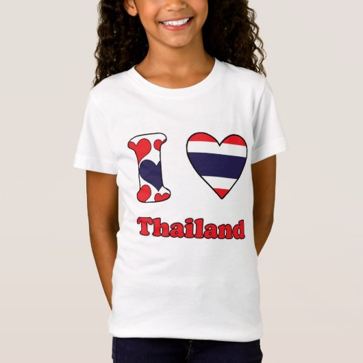 T-Shirt J'aime la Thaïlande (Devant)