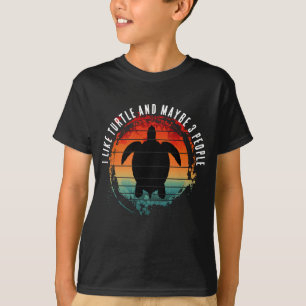 T-SHIRT J'AIME LA TORTUE ET PEUT-ÊTRE 3 PERSONNES
