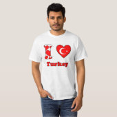 T-shirt J'aime la Turquie (Devant entier)
