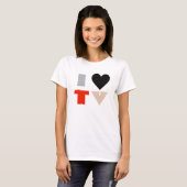 T-SHIRT J'AIME LA TV (Devant entier)