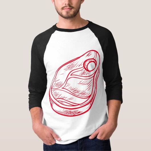 T-shirt J'aime la viande (Devant)