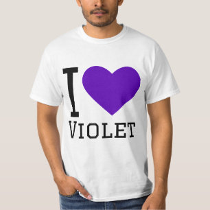 T-shirt J'aime la violette