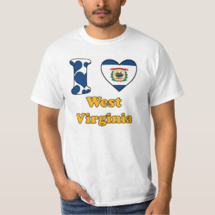 T-shirt J'aime la Virginie-Occidentale