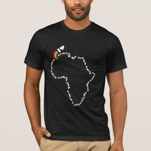 T-shirt J'aime l'Afrique (Devant)