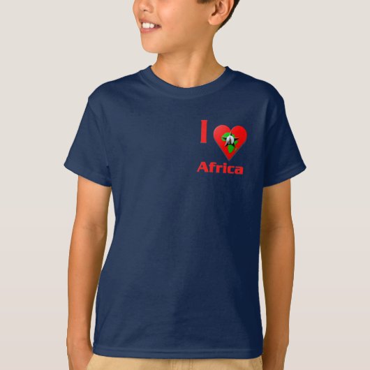 T-shirt J'aime l'Afrique (Devant)