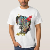 T-shirt J'aime l'Afrique (Devant)
