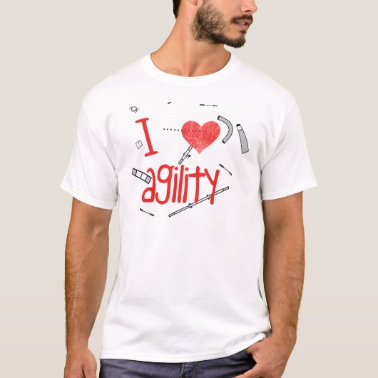T-shirt J'aime l'agilité (Devant)