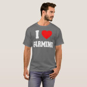 T-shirt J'aime l'agriculture (Devant entier)