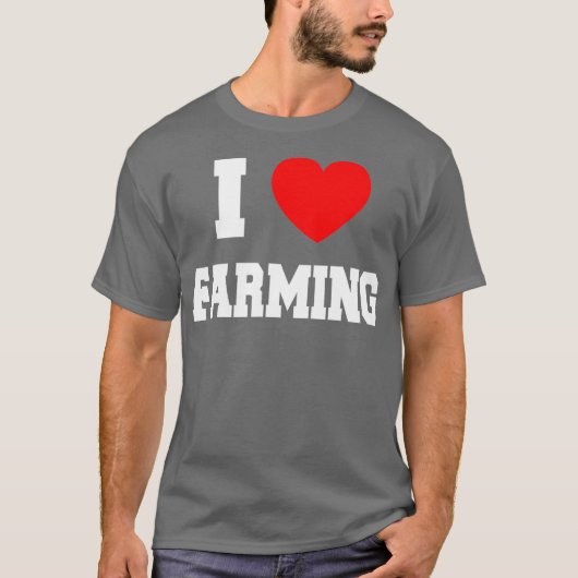 T-shirt J'aime l'agriculture (Devant)