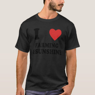T-shirt J'Aime L'Agriculture Et L'Élevage Solaire