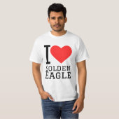 T-shirt J'aime l'aigle royal (Devant entier)