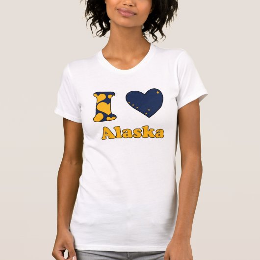 T-shirt J'aime l'Alaska (Devant)
