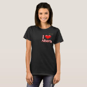 T-shirt J'aime l'Alberta (Devant entier)