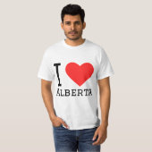 T-shirt J'aime l'alberta (Devant entier)