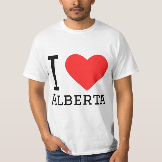 T-shirt J'aime l'alberta (Devant)