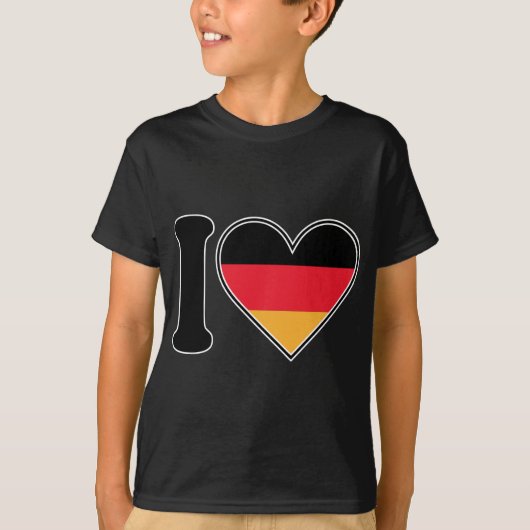 T-shirt J'aime l'Allemagne (Devant)