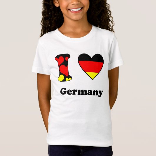 T-Shirt J'aime l'Allemagne (Devant)